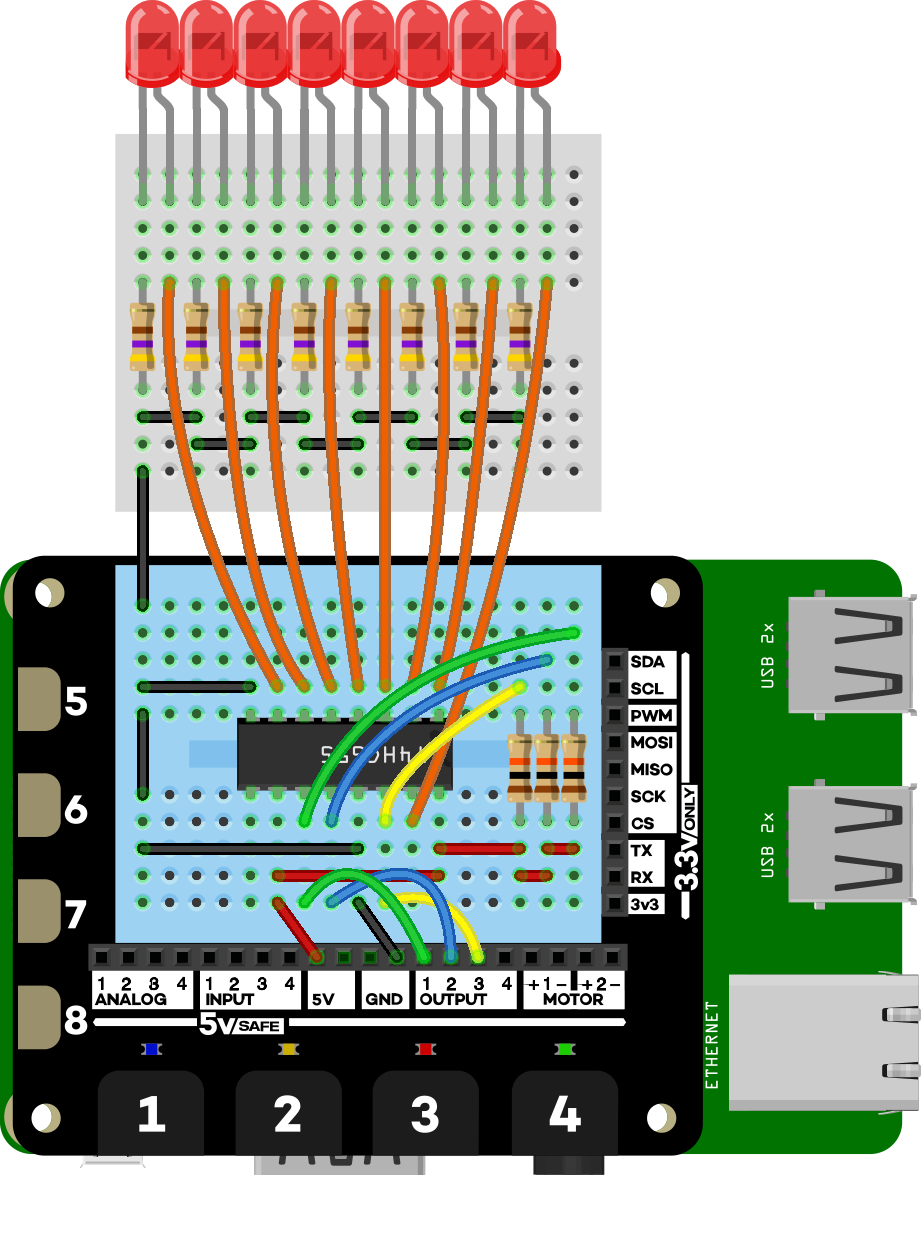 Shift register wiring
