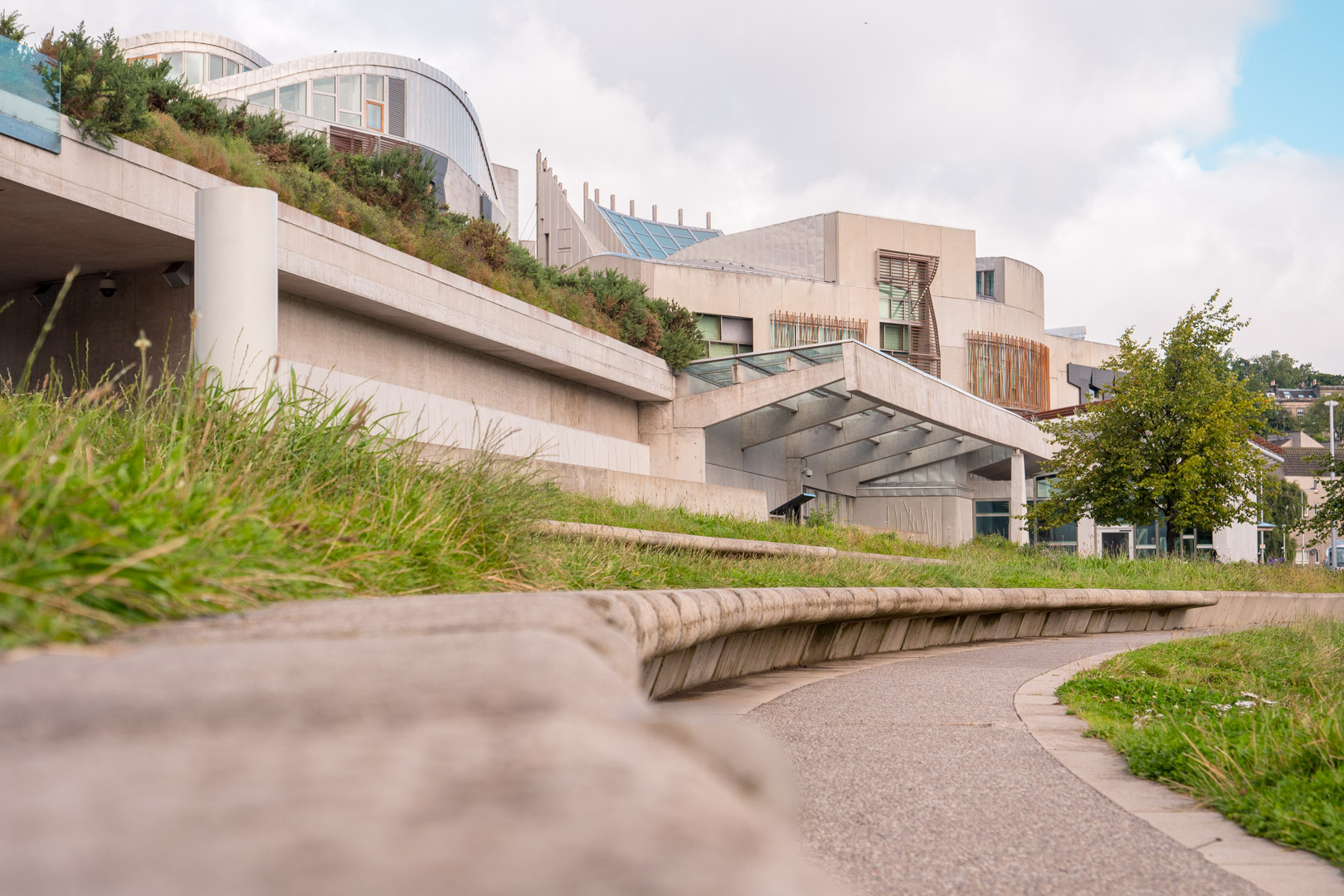 Scottish Parliament, front